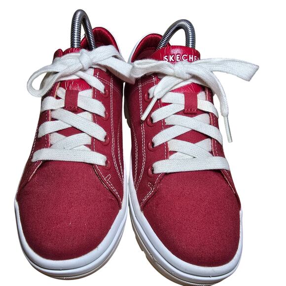 Skechers Heritage Womens Street Cleat 74100 Sneakers Shoes Dark Red Platform 7.5 - Picture 5 of 8